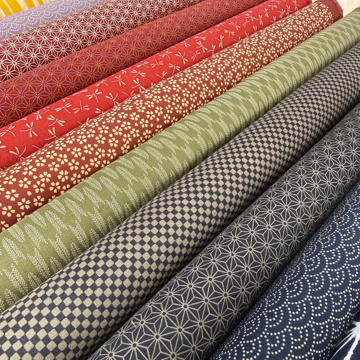Sevenberry Woven Cotton - Dragonfly - Red