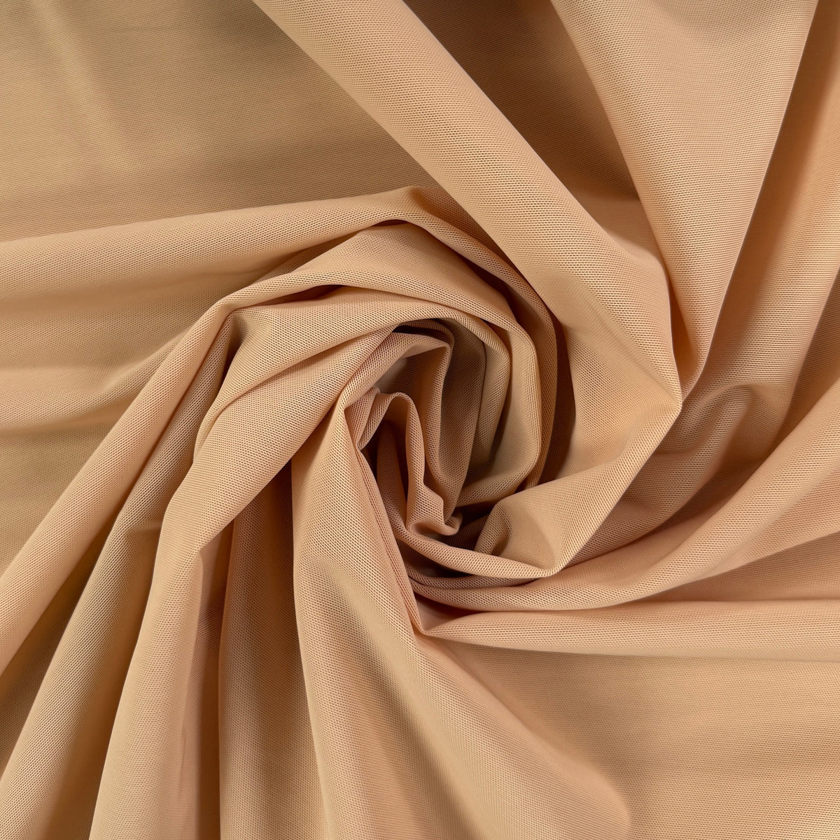 Firm Polyamide Powernet - Peach - Deadstock - Extra Wide 75"
