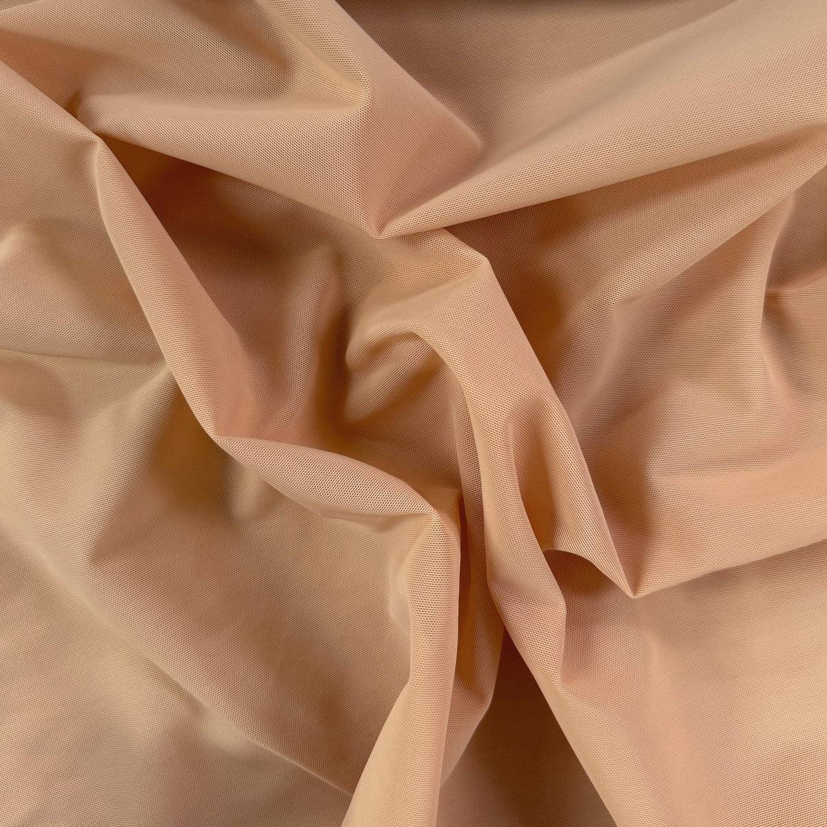 Firm Polyamide Powernet - Peach - Deadstock - Extra Wide 75"