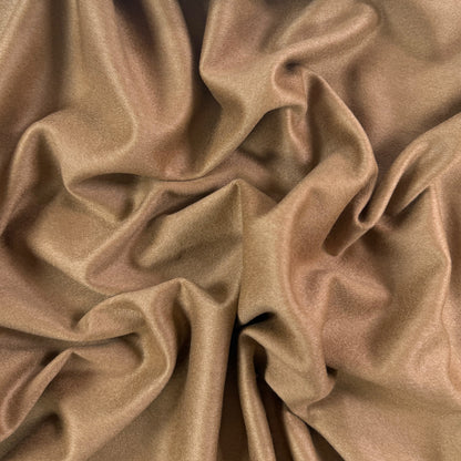 100% Brushed Cashmere Coating - Camel - Designer Deadstock