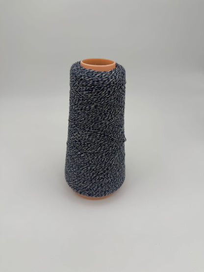 100% Cashmere Yarn - Deadstock Yarn - Todd and Duncan - Made in Scotland - Blue and White Marl - Laceweight