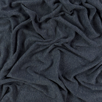 Merino Bamboo Sweater Rib Knit - Heathered Lake