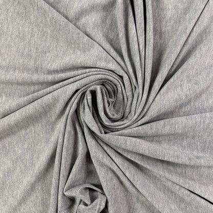 Bamboo Merino Jersey - Light Heathered Grey