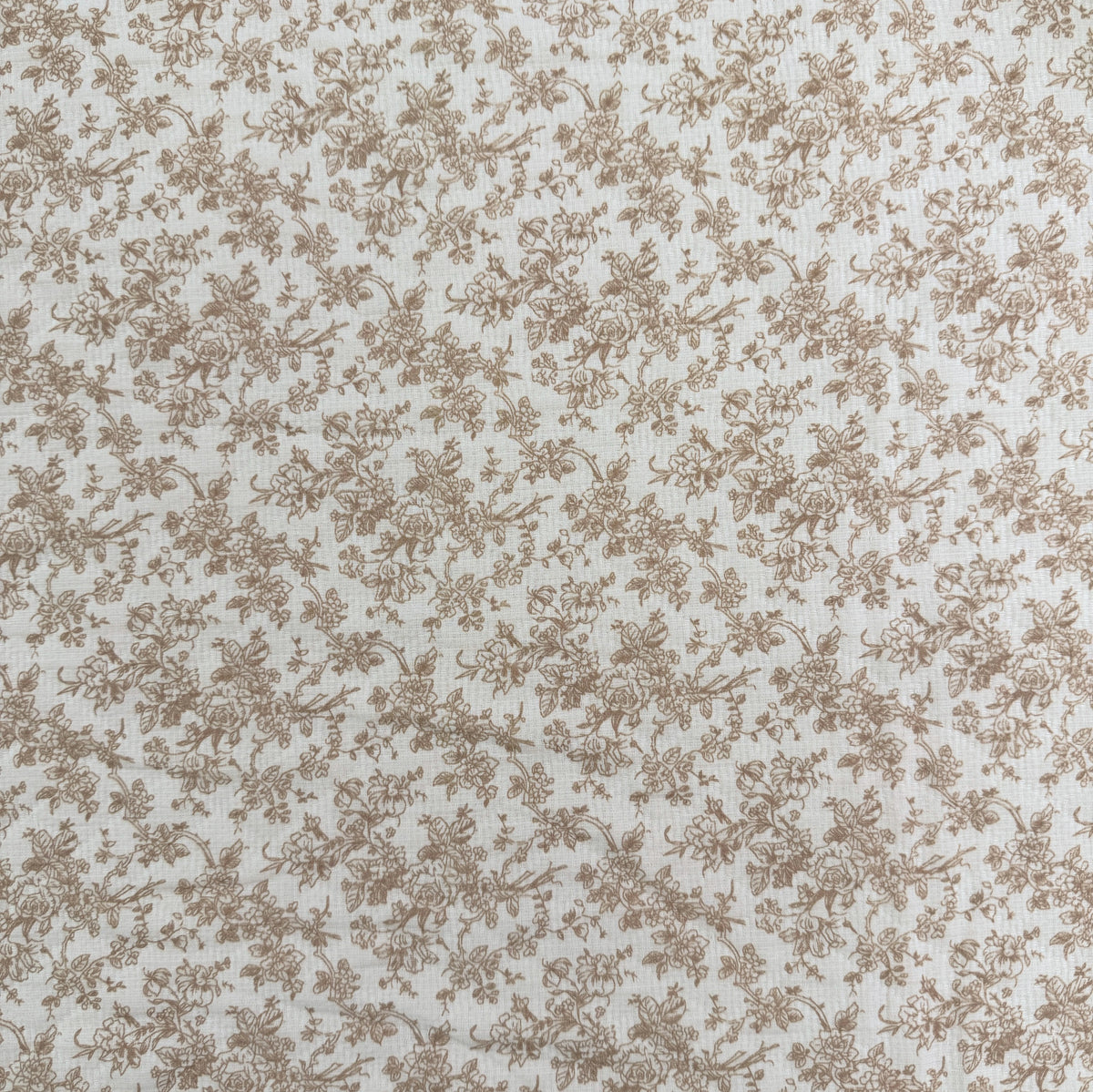 Cotton Heirloom Quilt - Cream/Mocha