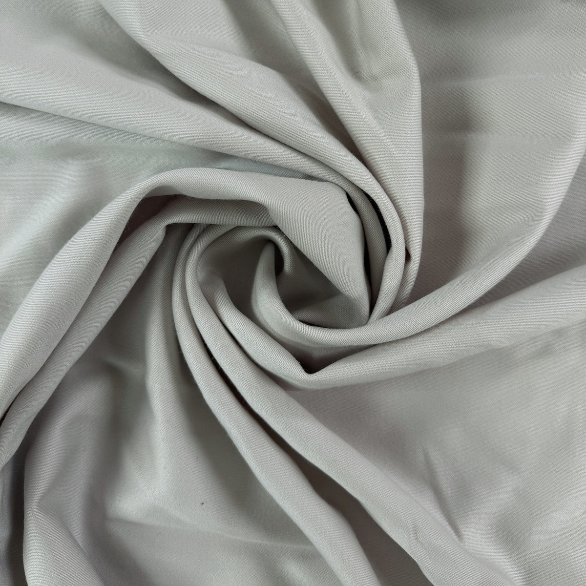 French Heritage Mill Wool Satin - Light Grey - Deadstock