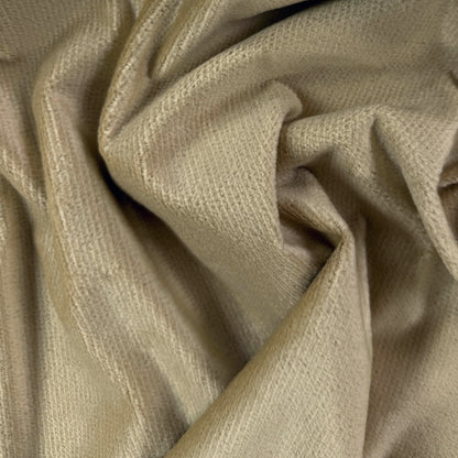 Polyester Velvet  - Golden Beige - Upholstery Grade - Deadstock