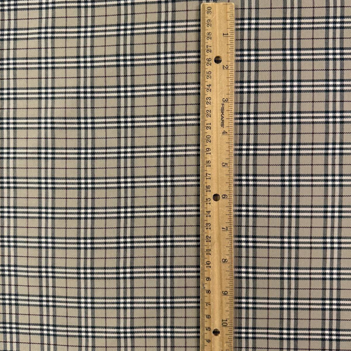 Burberry Style Yarn Dyed Cotton Twill - Deadstock Fabric