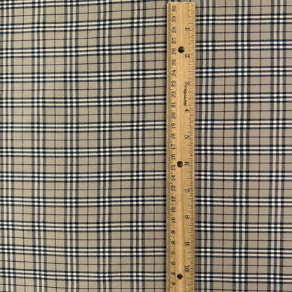 Burberry Style Yarn Dyed Cotton Twill - Deadstock Fabric