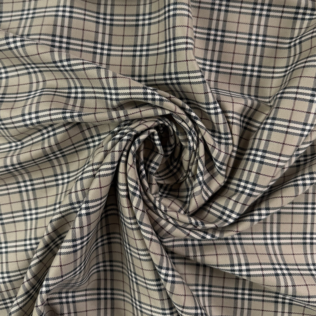 Burberry Style Yarn Dyed Cotton Twill - Deadstock Fabric
