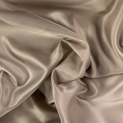 Cupro Bemberg - Taupe - Designer Deadstock