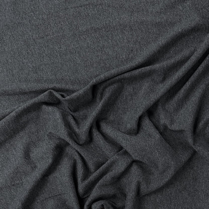 100% Cotton Jersey - Heathered Charcoal