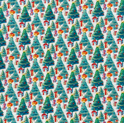 Christmas Trees - Digital Print - Cotton Poplin