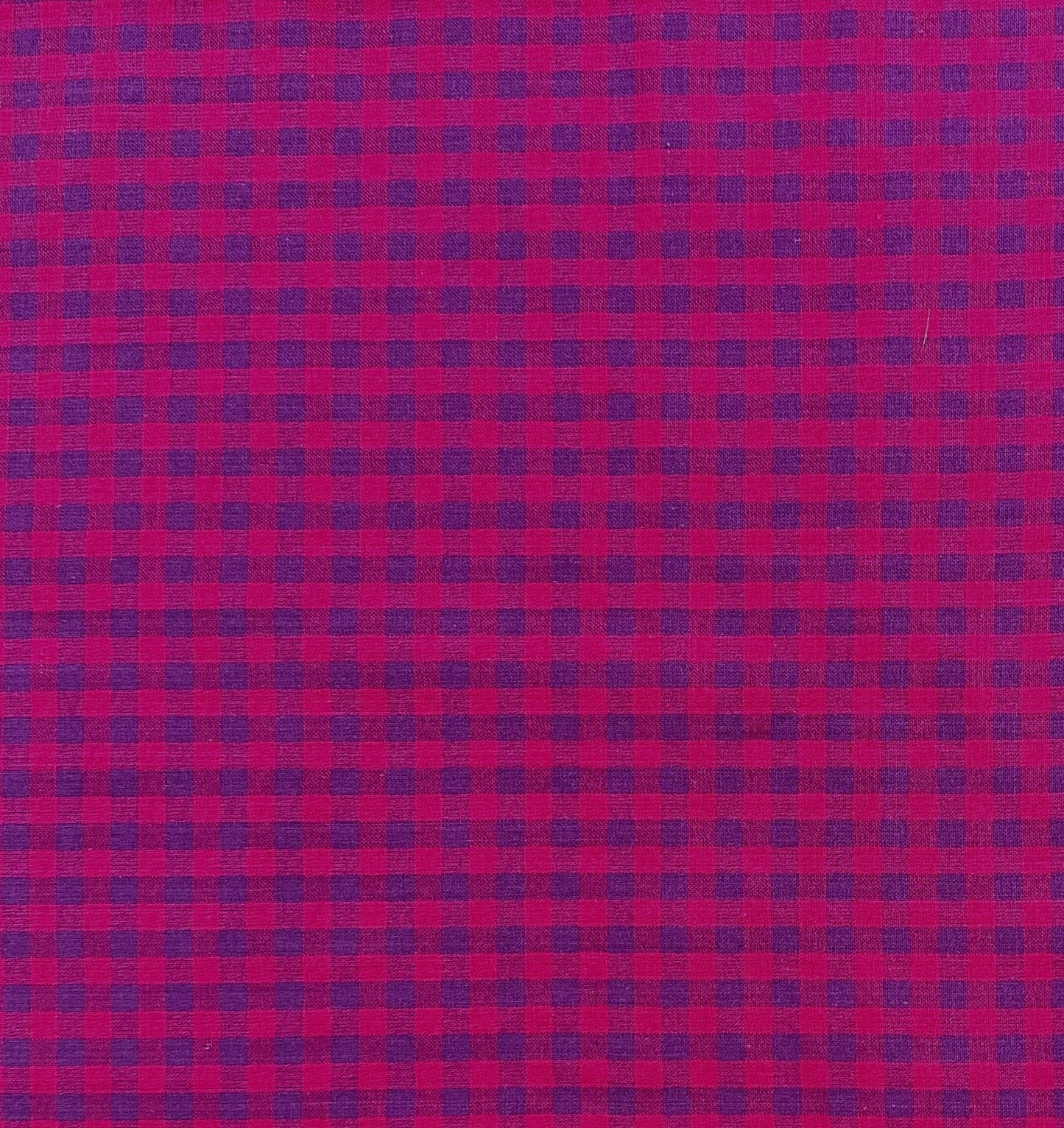 Warp & Weft Premium Cotton Yarn Dye - Gingham - Berry