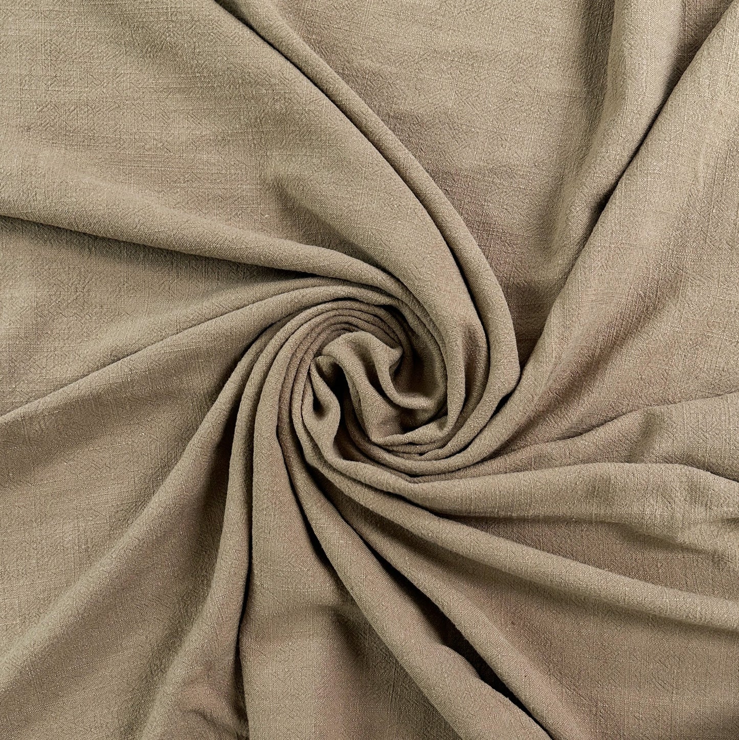 Silky Linen Viscose Noil - Tan - Deadstock