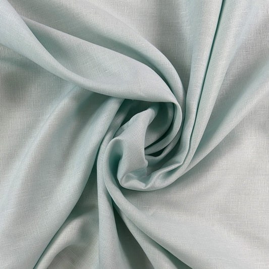 Linen Fabric - Robin's Egg Blue - Deadstock