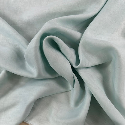 Linen Fabric - Robin's Egg Blue - Deadstock