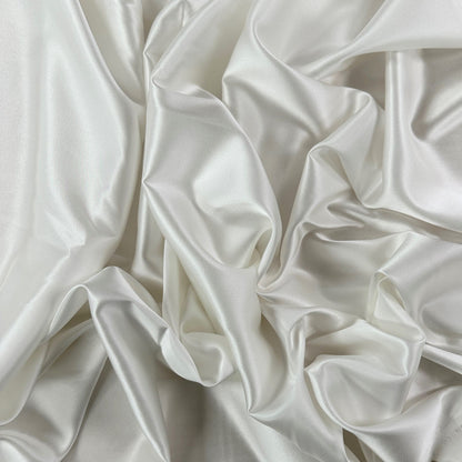 Stretch Mulberry Silk Charmeuse - Ivory - 19mm