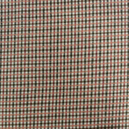 Yarn Dyed European Linen Plaid - Brown & Pink Check - 60"