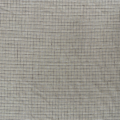 Yarn Dyed Beige Check - Cotton / Linen - Film Studio Deadstock