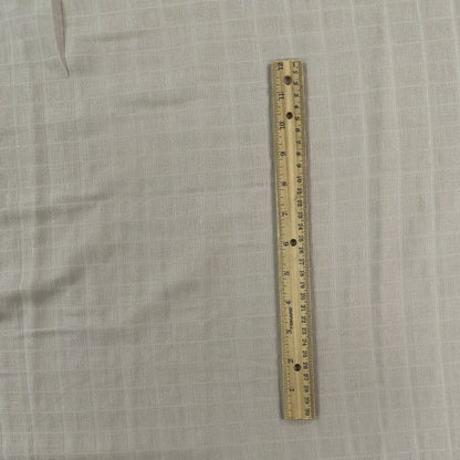 Organic Cotton Checked Double Gauze - Fawn