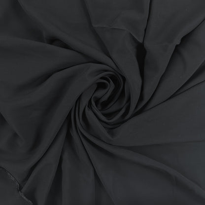 Black - Viscose Rayon Challis