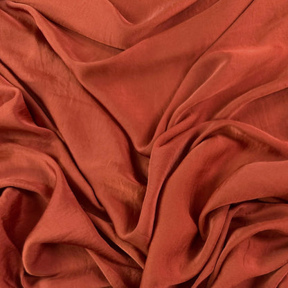 Rust - Polyester Satin - Film Studio Deadstock
