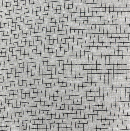 Grey - Viscose Check Print