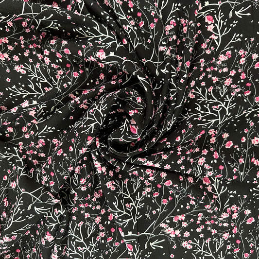 Cherry Blossom - Rayon Poplin