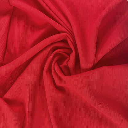 Red - Crinkle Cotton Voile