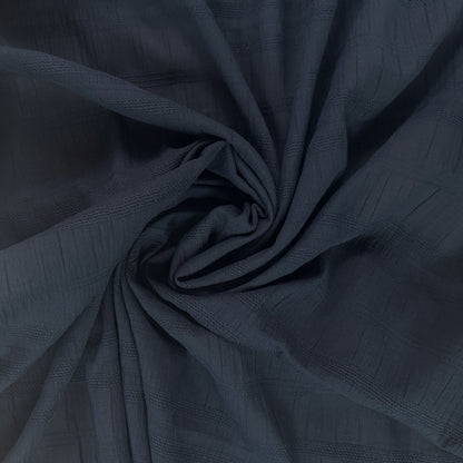 Breezy Textured Cotton - Dark Navy