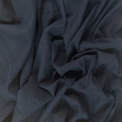 Breezy Textured Cotton - Dark Navy