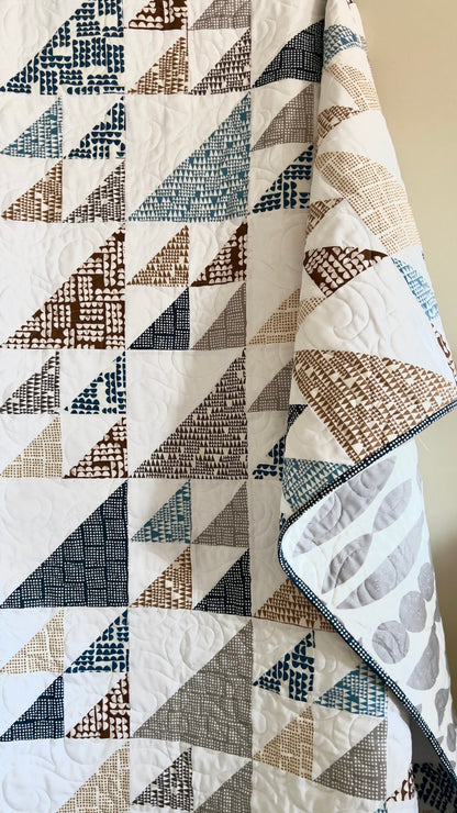Ridge - Blue - Imprint - GOTS Organic Cotton