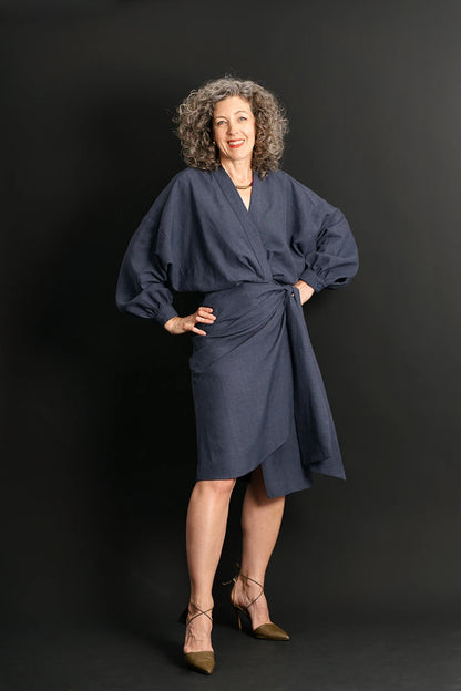 Liesl + Co - Copenhagen Wrap Dress Sewing Pattern