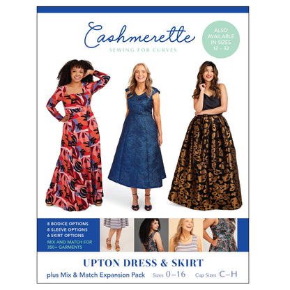 Upton Dress & Skirt Expansion Pack - 0-16 - By Cashmerette