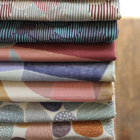 Pathway by Bookhou - Stones - 1C - Cotton Linen Fabric
