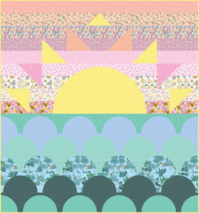 Blossom - Pineapple Crush - Cotton Fabric