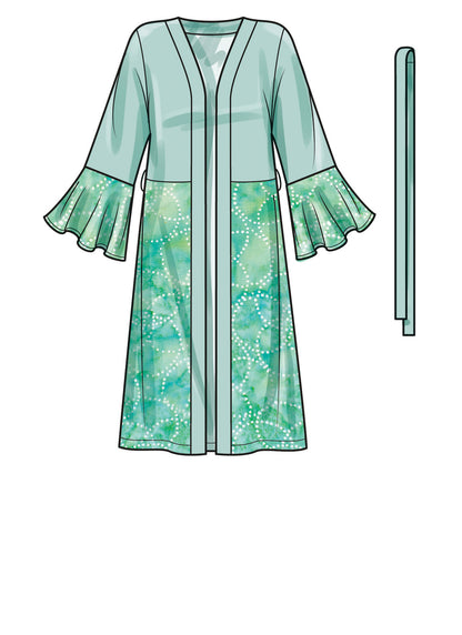 Simplicity - Misses' Sizes - 6 - 14 - Caftan & Wrap Sewing Pattern