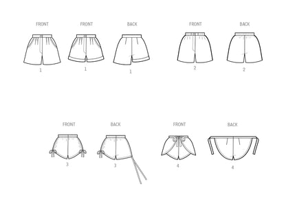 Simplicity - Misses' 1980's Shorts Sewing Pattern