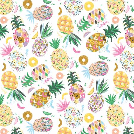Pineapples - Pineapple Crush  - Cotton Fabric