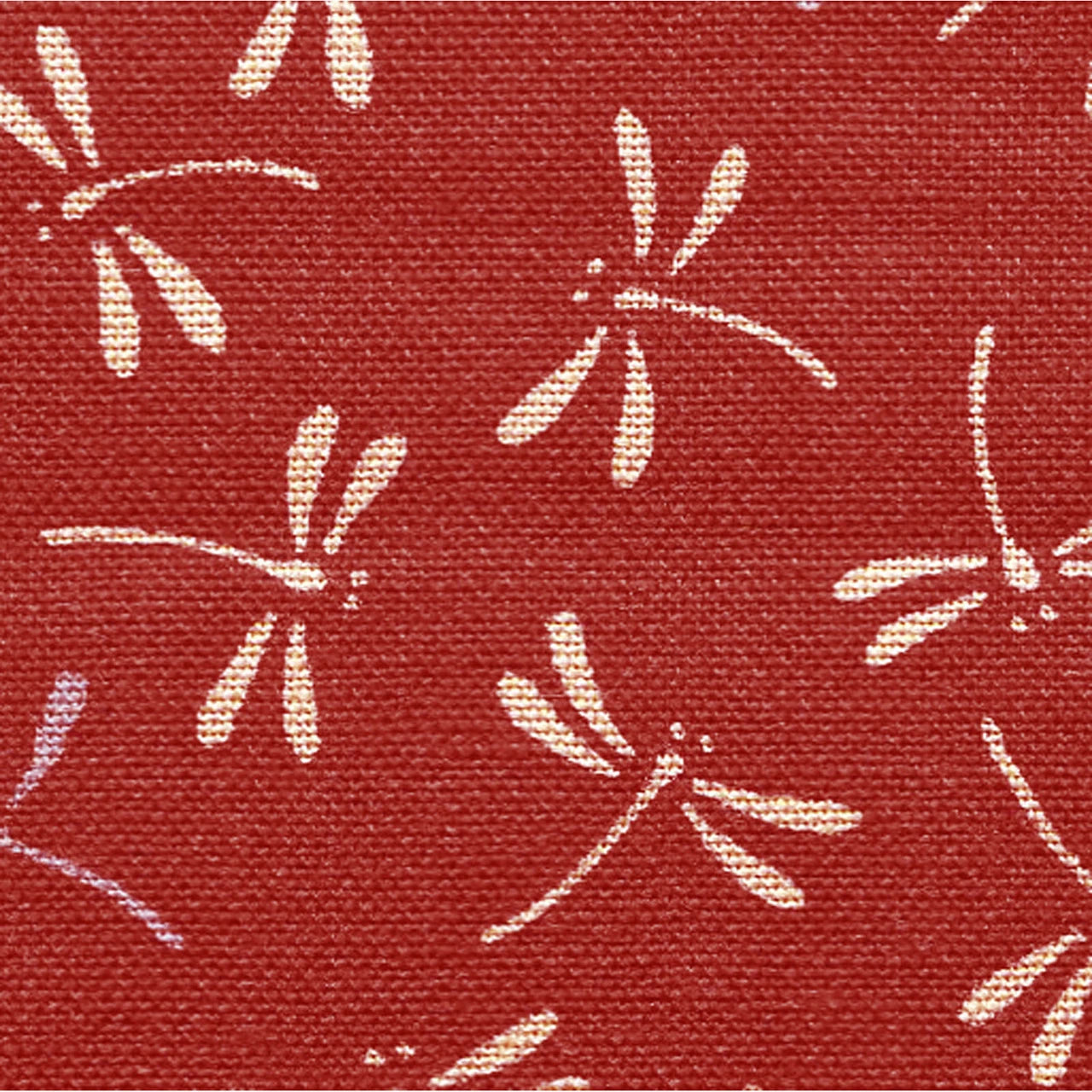 Sevenberry Woven Cotton - Dragonfly - Red