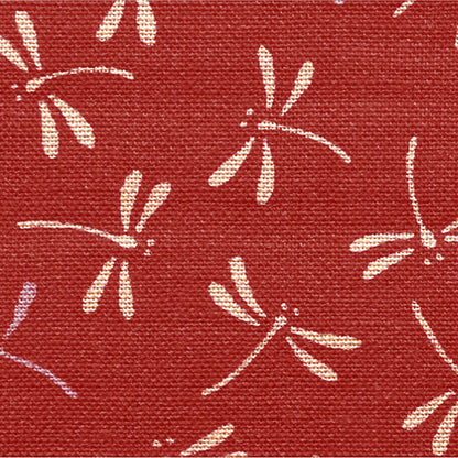 Sevenberry Woven Cotton - Dragonfly - Red