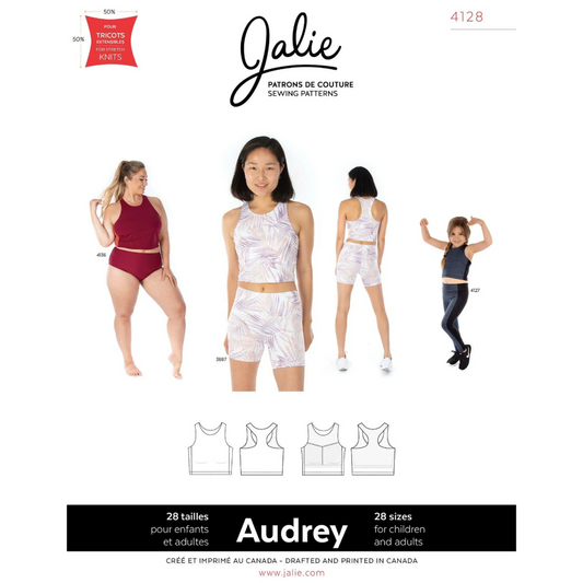 Jalie - 4128 - AUDREY Cropped Workout Top