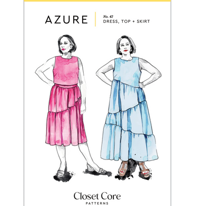 Azure Dress, Top & Skirt - By Closet Core Patterns