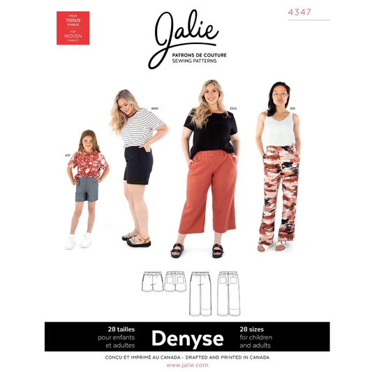 Jalie - 4347 - DENYSE Woven Pants & Shorts