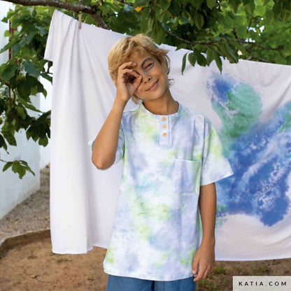 Tie Dye - Green - Cotton Jersey