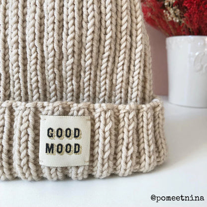 Woven labels ©ikatee - "Good Mood" Set - x5