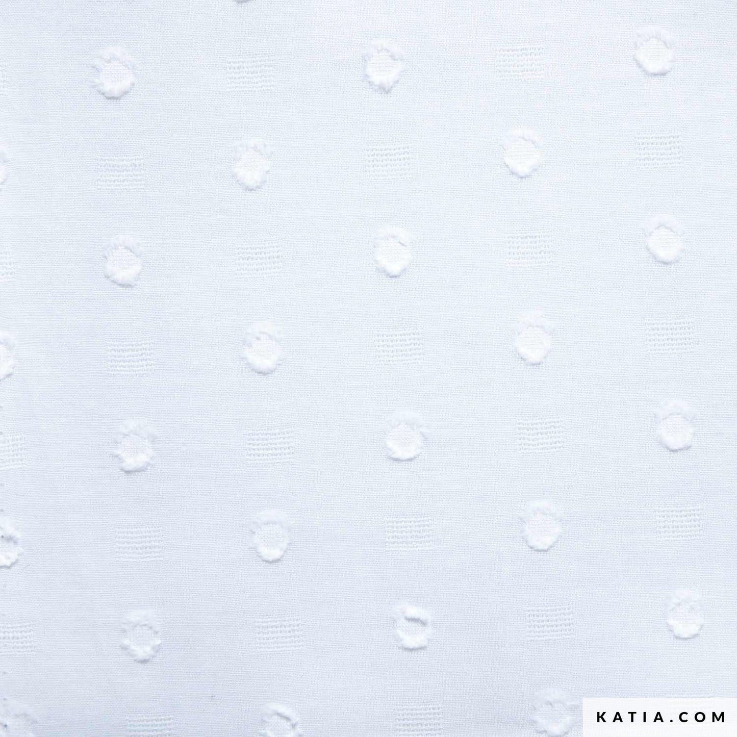 Plumeti Retro Dots - White - Cotton