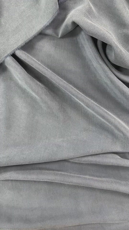Brushed Cupro Bengaline - Denim