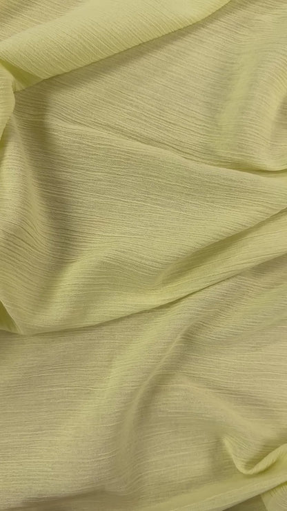 Yellow - Crinkle Cotton Voile