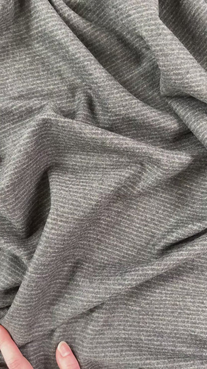 Wool Pinstripe- Dark Heathered Charcoal - Film Studio Deadstock
